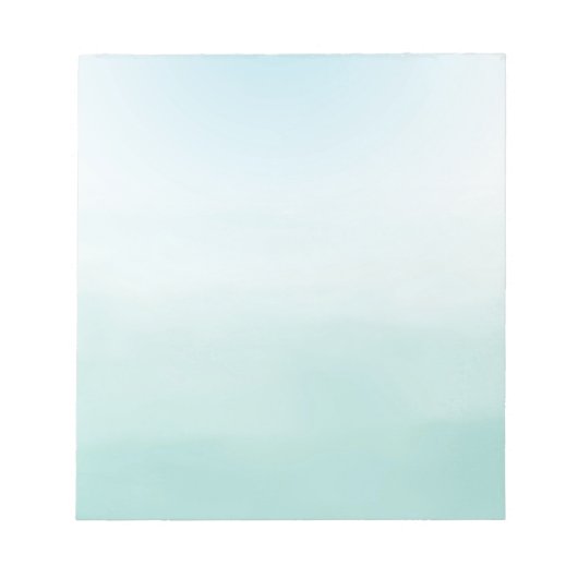 Mint Blue Ombre Notitieblok (Voorkant)