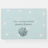 Mint Blue Pine Green Succulents Gastenboek (Achterkant)