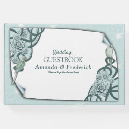 Mint Blue Pine Green Succulents Gastenboek