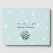 Mint Blue Pine Green Succulents Gastenboek (Achterkant)