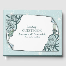 Mint Blue Pine Green Succulents Gastenboek