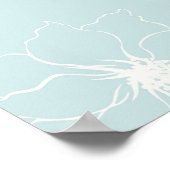 Mint Blue Pine Green Succulents Poster (Hoek)