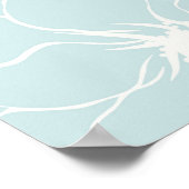 Mint Blue Pine Green Succulents Poster (Hoek)