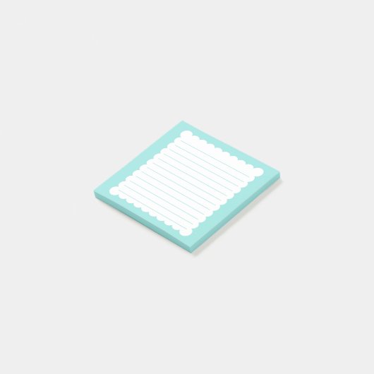 Mint Blue Post-it® notes (Schuin)
