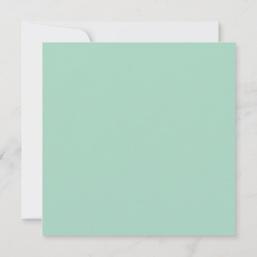 Mint Blue Waterverf Engagement Party Invitation Save The Date (Achterkant)