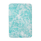 Mint Blue & White Marble Texture Badmat (Voorkant Verticaal)