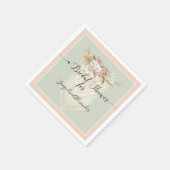 Mint Blush Pampas Grass Bloemen Groen Bruid Servet (Hoek)