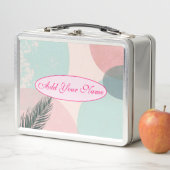 Mint Blush Roze Abstract Moderne Collectie (In situ)