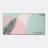 Mint Blush Roze Abstract Moderne Collectie Bureaumat (Voorkant)