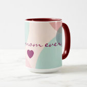 Mint Blush Roze Abstract Moderne Collectie Mok (Voorkant rechts)