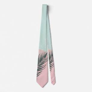 Mint Blush Roze Abstract Moderne Collectie Stropdas