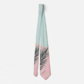 Mint Blush Roze Abstract Moderne Collectie Stropdas (Achterkant)