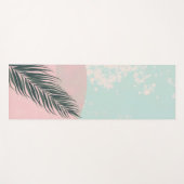 Mint Blush Roze Abstract Moderne Collectie Yogamat (Voorkant (horizontaal))