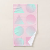 Mint Blush Roze Abstract Modieuze Collectie Bad Handdoek (Handdoek)
