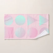 Mint Blush Roze Abstract Modieuze Collectie Bad Handdoek (Handdoek)