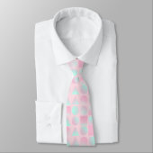 Mint Blush Roze Abstract Modieuze Collectie Stropdas (Gebonden)