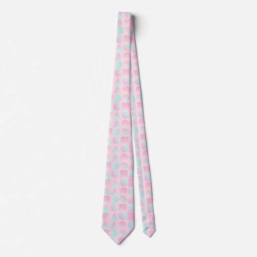 Mint Blush Roze Abstract Modieuze Collectie Stropdas (Voorkant)