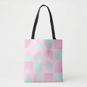 Mint Blush Roze Abstract Modieuze Collectie Tote Bag (Voorkant)
