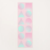 Mint Blush Roze Abstract Modieuze Collectie Yogamat (Voorkant)