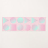 Mint Blush Roze Abstract Modieuze Collectie Yogamat (Voorkant (horizontaal))