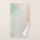 Mint Blush Roze Abstract Populaire Collectie Bad Handdoek (Handdoek)