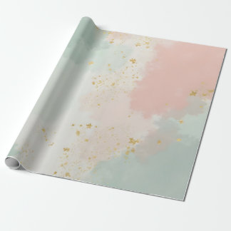 Mint Blush Roze Abstract Populaire Collectie Cadeaupapier