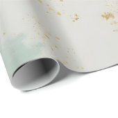 Mint Blush Roze Abstract Populaire Collectie Cadeaupapier (Rol Hoek)