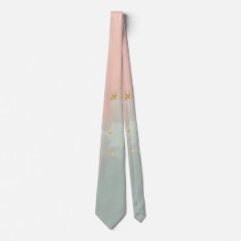 Mint Blush Roze Abstract Populaire Collectie Stropdas