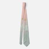 Mint Blush Roze Abstract Populaire Collectie Stropdas (Achterkant)
