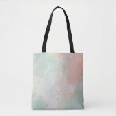 Mint Blush Roze Abstract Populaire Collectie Tote Bag (Voorkant)