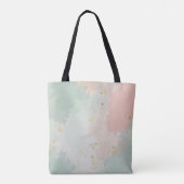 Mint Blush Roze Abstract Populaire Collectie Tote Bag (Achterkant)