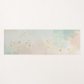 Mint Blush Roze Abstract Populaire Collectie Yogamat (Voorkant (horizontaal))