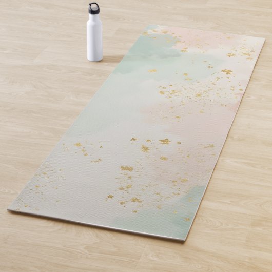 Mint Blush Roze Abstract Populaire Collectie Yogamat (In situ)
