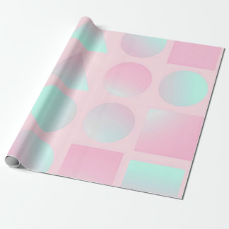 Mint Blush Roze Abstract Trendy Collectie Cadeaupapier