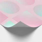 Mint Blush Roze Abstract Trendy Collectie Cadeaupapier (Hoek)