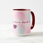 Mint Blush Roze Abstract Trendy Collectie Mok (Voorkant rechts)