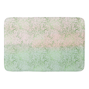 Mint Blush Roze Waterverf Confetti Stippen Badmat