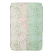 Mint Blush Roze Waterverf Confetti Stippen Badmat (Voorkant Verticaal)