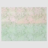Mint Blush Roze Waterverf Confetti Stippen Tissuepapier (Voorkant)