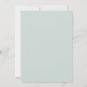 Mint Bohemian Eucalyptus Waterverf Illustratie Save The Date (Achterkant)