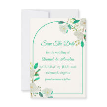 Mint Boog Save the Date Kaart