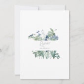 Mint Botanical Garden Vrijgezellenfeest Kaart (Achterkant)