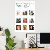 Mint Botanical Photo Shower Game Poster (Thuiskantoor)