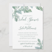 Mint botanische foto bruiloft Vrijgezellenfeest Kaart (Voorkant)