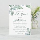 Mint botanische foto bruiloft Vrijgezellenfeest Kaart (Staand voorkant)