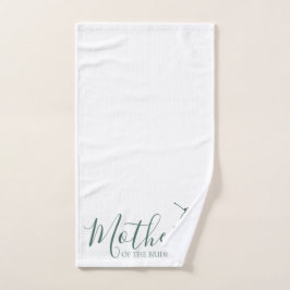 Mint Botanische legante moeder van de bride Handdoek
