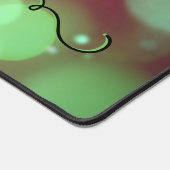 Mint & Bourgogne Bokeh Bureaumat (Hoek)