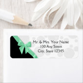 Mint Bow en Polka Dots Etiket (Insitu)