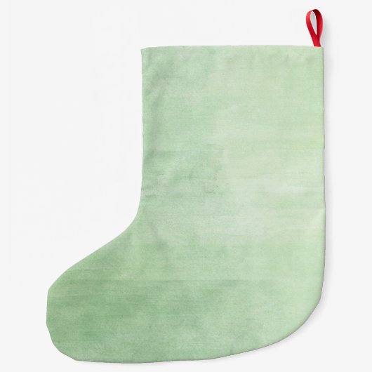 Mint Breeze-Waterverf Grote Kerstsok (Achterkant)