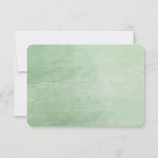 Mint Breeze Waterverf RSVP (Achterkant)